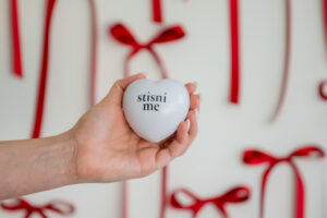 Antistres žogica SRCE - celotni set (5 kosov)